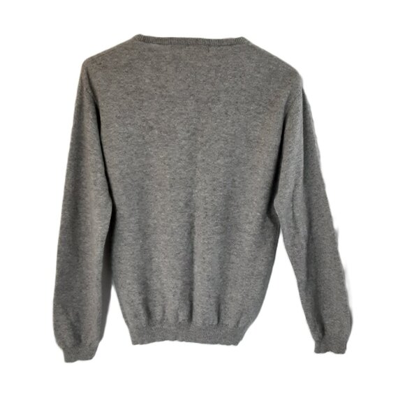 Vintage Chandler Hill 100% Cashmere Sweater Size SMALL Long Sleeve Gray Pullover - Picture 2 of 7